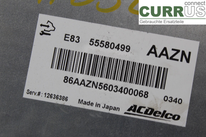 OPEL CORSA D  07-14 Engine Control Unit (ECU) 55580499 1.2i/A12XER