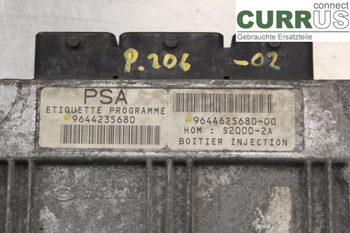 PEUGEOT 206  98-09 Engine Control Unit (ECU) 9644625680 