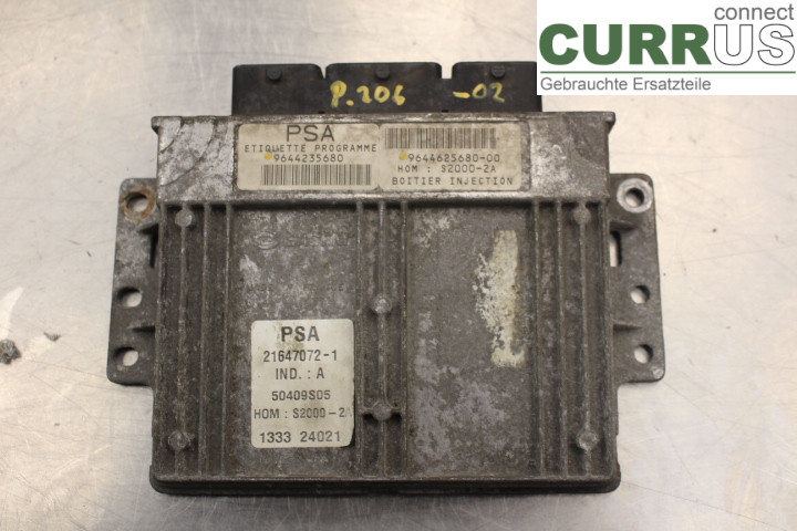 PEUGEOT 206  98-09 Engine Control Unit (ECU) 9644625680 