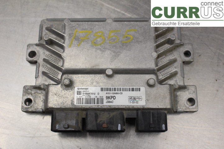 FORD FIESTA     09-12 Engine Control Unit (ECU) AV2112A650CD 1.25i/SNJB