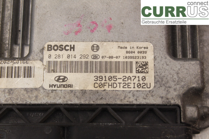 HYUNDAI i30   07-12 Engine Control Unit (ECU) 391052A710 1.6CRDi/D4FB