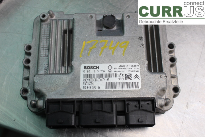 PEUGEOT 308 08-13 Engine Control Unit (ECU) 9664257580 1.6HDi/9HZ