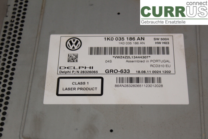 VW AMAROK  10-22 Radio CD / panel multimedialny  2.0BiTDi/CDCA