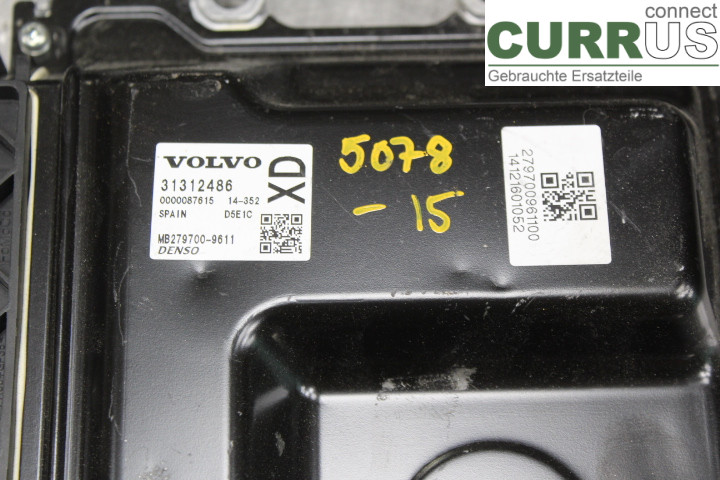 VOLVO V60 14-18 Engine Control Unit (ECU) 31312486