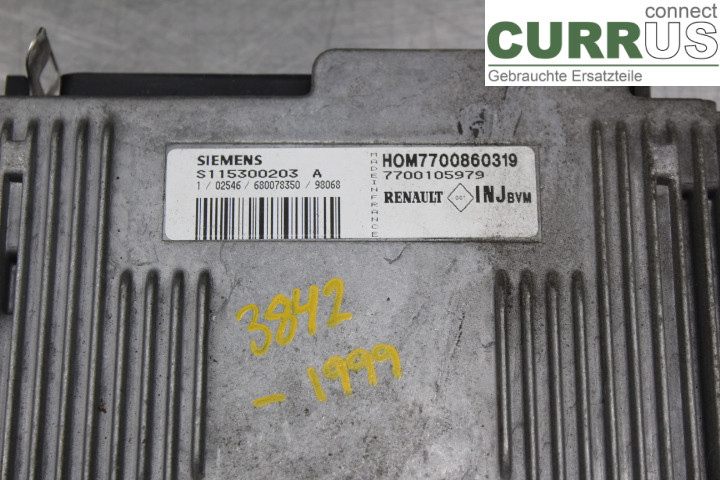 RENAULT MÉGANE I  99-03 Engine Control Unit (ECU) 7700860319 
