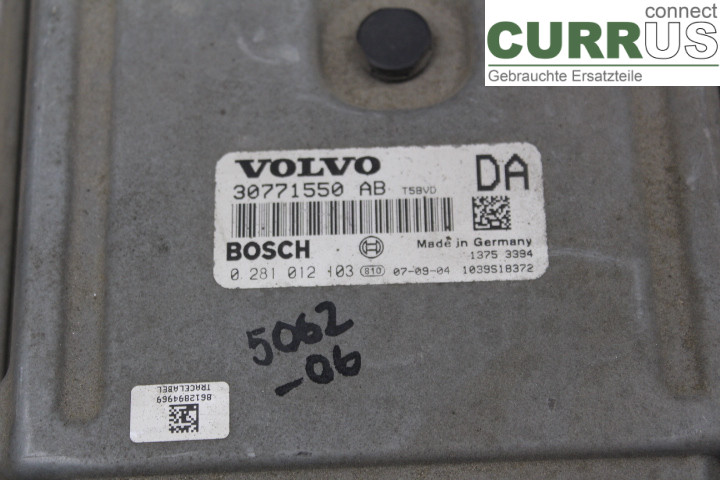 VOLVO V70      05-08 Engine Control Unit (ECU) 30771550AB 