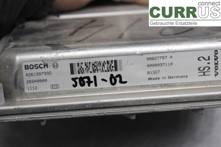 VOLVO S60      01-04 Engine Control Unit (ECU) 08627757A 