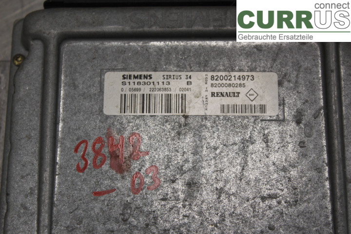 RENAULT MÉGANE I  99-03 Sterownik silnika (ECU) 8200214973 