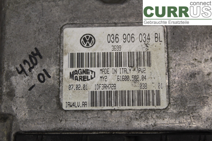 SKODA FABIA    99-07 Unité de contrôle moteur (ECU) 036906034BL 
