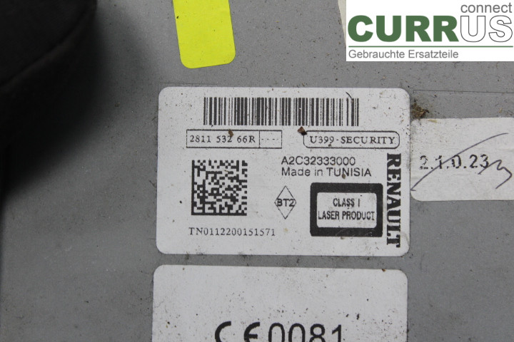 RENAULT MEGANE III 09-15 Radio CD / Multimedia panel 281153266R 1.5DCi/K9K837