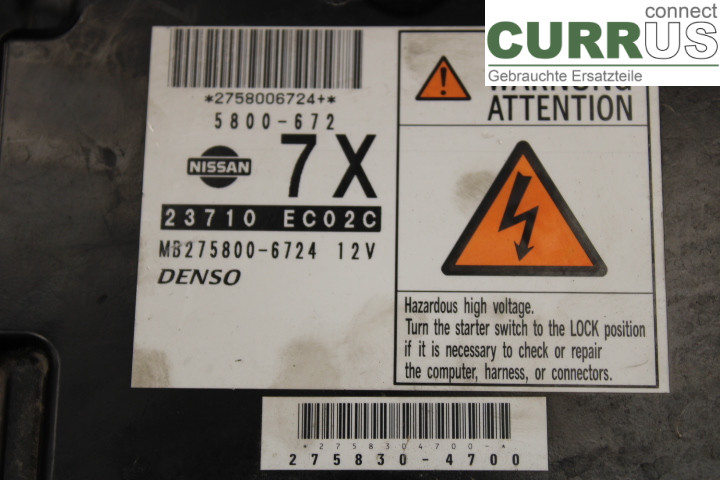 NISSAN NAVARA    05- Motorens styreenhed (ECU) 23710EC02C 2.5DCi/YD25DDTI