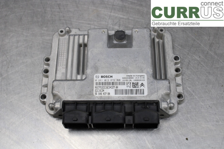 PEUGEOT PARTNER   08-15 Engine Control Unit (ECU) 9664843780 1.6HDi/9HX