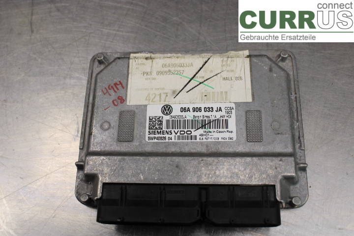 VW GOLF V      04-09 Engine Control Unit (ECU) 06A906033JA 