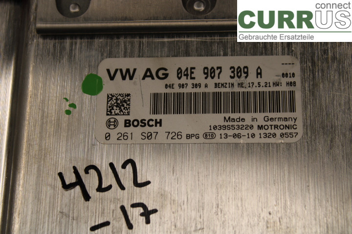 SKODA FABIA         07-14 Engine Control Unit (ECU) 04E907309A 