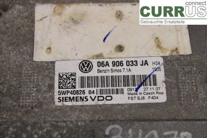 VW GOLF V      04-09 Engine Control Unit (ECU) 06A906033JA 