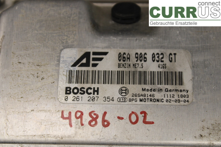 VW SHARAN      01-10 Engine Control Unit (ECU) 06A906032GT 
