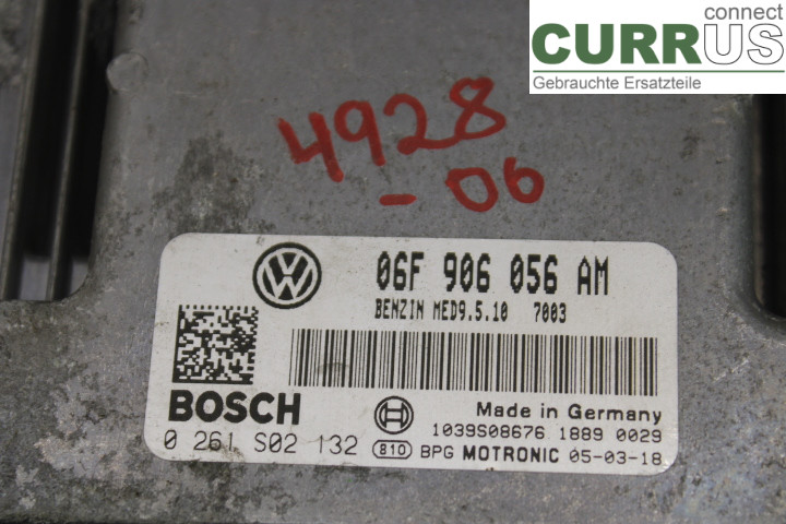 VW PASSAT      05-10 Motorsteuergerät (ECU) 06F906056AM 