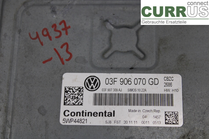VW POLO       10-17 Engine Control Unit (ECU) 03F906070GD 
