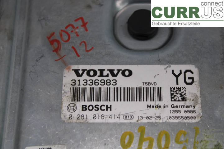 VOLVO V60  11-13 Engine Control Unit (ECU) 31336983 