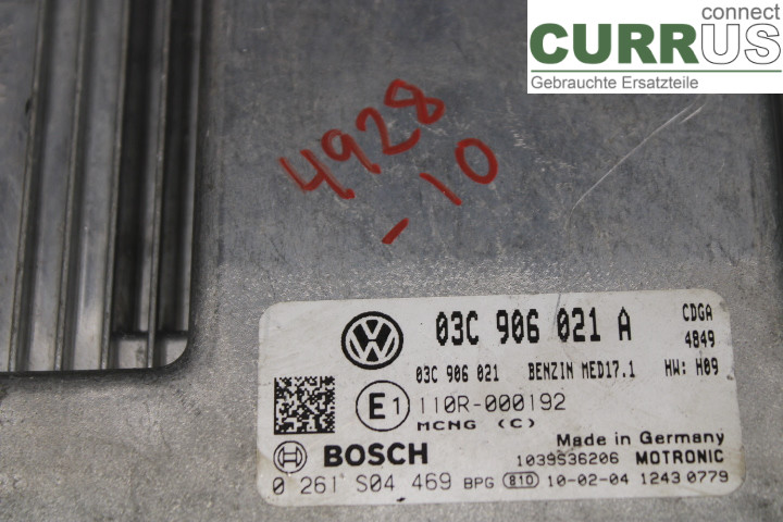 VW PASSAT      05-10 Motorsteuergerät (ECU) 03C906021A 