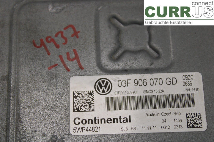 VW POLO       10-17 Engine Control Unit (ECU) 03F906070GD 