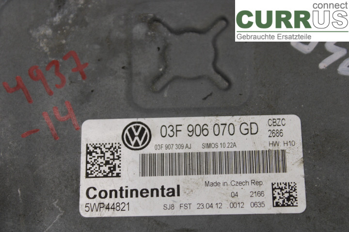 VW POLO       10-17 Engine Control Unit (ECU) 03F906070GD 