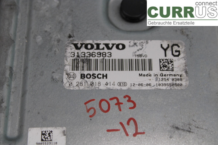 VOLVO S60      11-13 Engine Control Unit (ECU) 31336983 