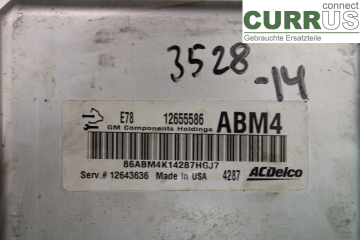 OPEL ASTRA  J    10-15 Engine Control Unit (ECU)  