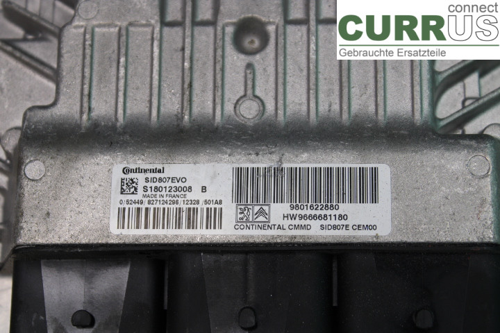 PEUGEOT 508  11-18 Engine Control Unit (ECU) 9801622880 