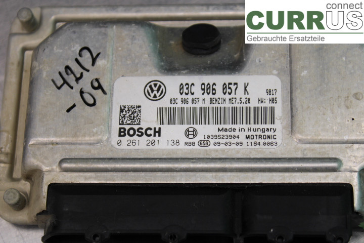 SKODA FABIA         07-14 Engine Control Unit (ECU) 03C906057F 