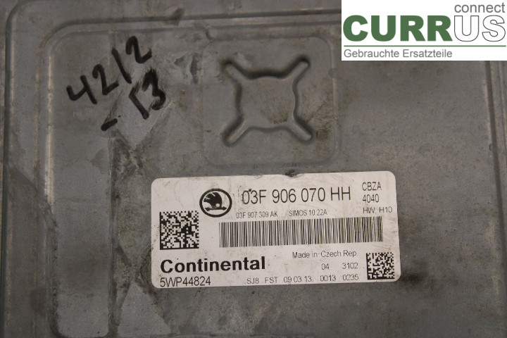 SKODA FABIA         07-14 Engine Control Unit (ECU) 03F906070HH 