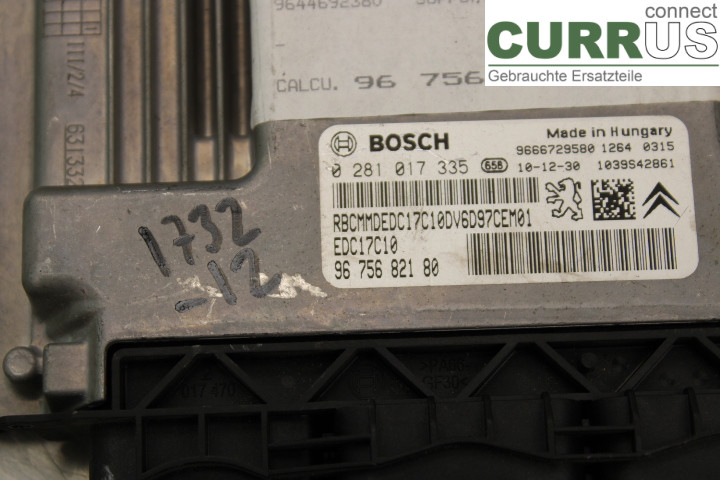 CITROEN C4 II  11-18 Engine Control Unit (ECU) 9675682180 