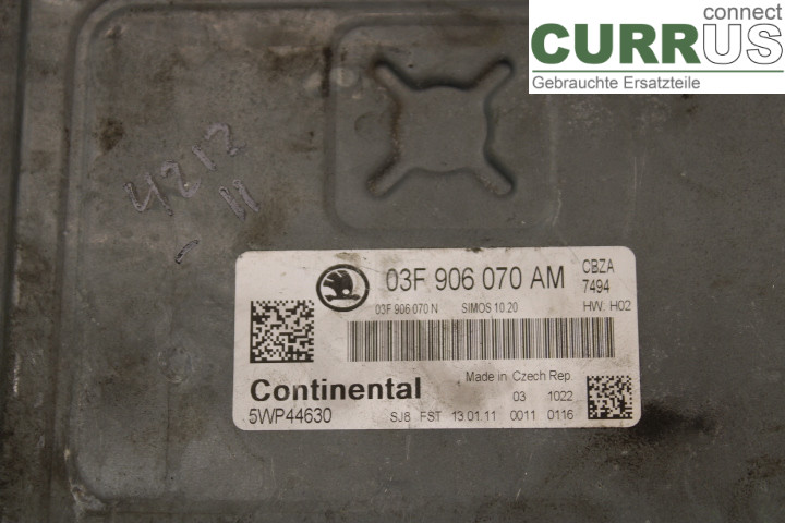 SKODA FABIA         07-14 Engine Control Unit (ECU)  