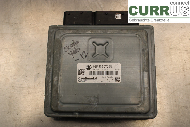 SKODA YETI Motorens styreenhed (ECU) 03F906070DE 