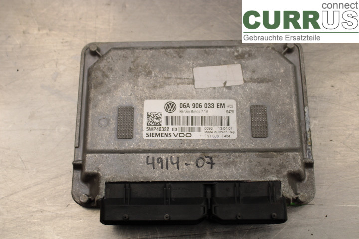 VW GOLF V      04-09 Engine Control Unit (ECU) 06A906033EM 