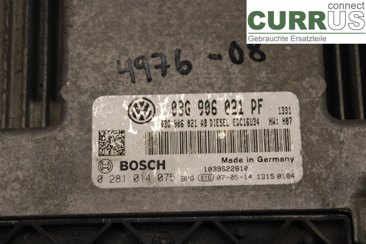 VW CADDY      04-10 Motorsteuergerät (ECU) 03G906021PF 