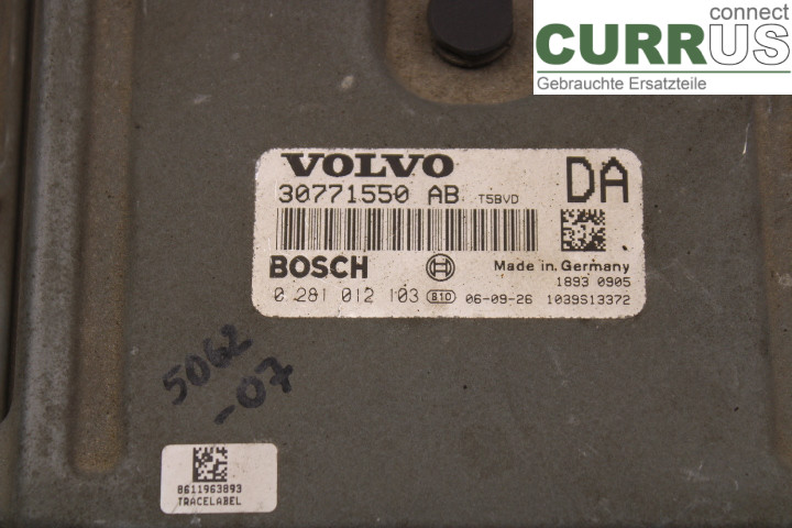 VOLVO V70      05-08 Engine Control Unit (ECU) 30771550AB 