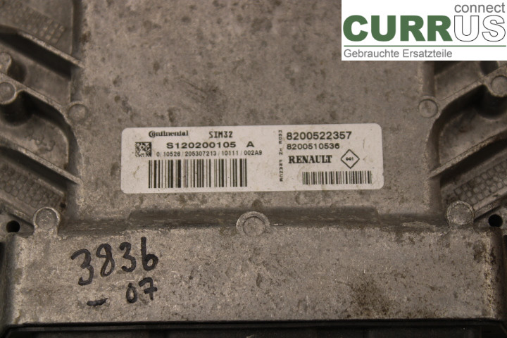 RENAULT CLIO III  06-09 Unité de contrôle moteur (ECU) 8200522357 