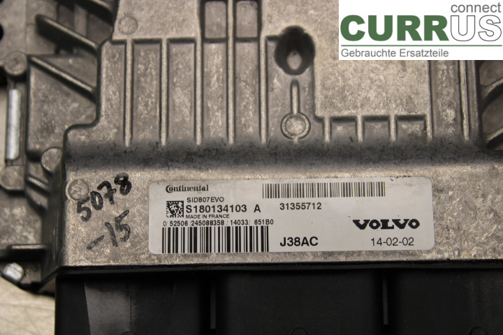 VOLVO V60  14-18 Engine Control Unit (ECU) 31355712 