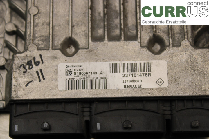 RENAULT MEGANE III 09-15 Engine Control Unit (ECU) 237101478R 