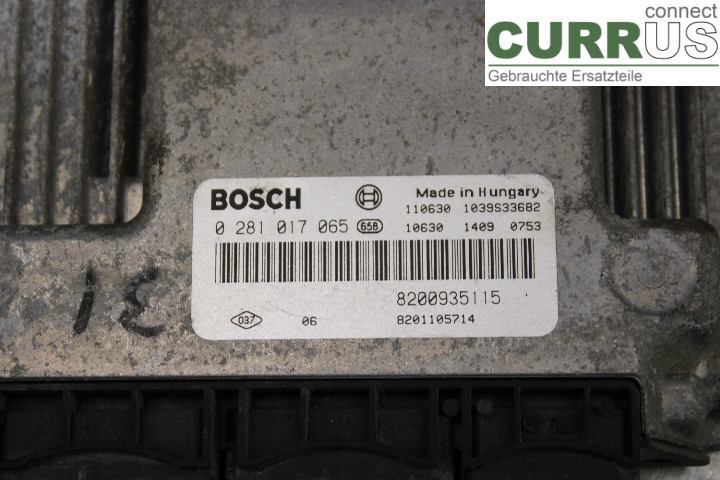 RENAULT TRAFIC   02-14 Motorstyrningsenhet (ECU) 8200935115 2.0DCi/M9R780