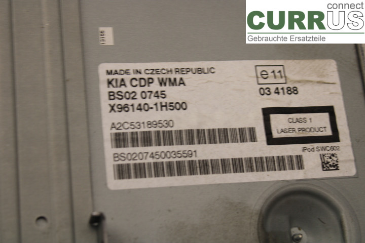 KIA CEE´D   06-12 Radio-CD-/Multimedia-Panel 961401H500 1.6CRDi/D4FB