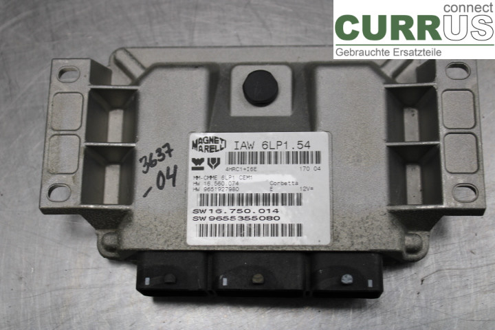 PEUGEOT 407 Motorens styreenhed (ECU) 9655355080 
