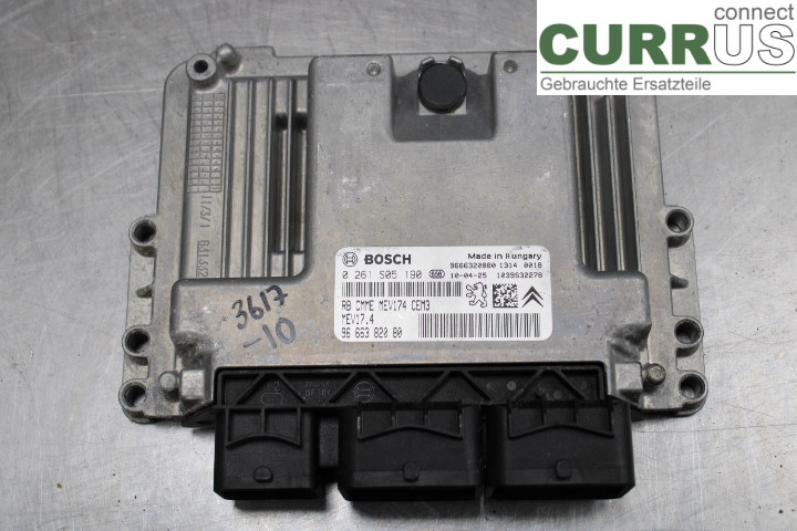 PEUGEOT 207 Engine Control Unit (ECU) 9666382080 