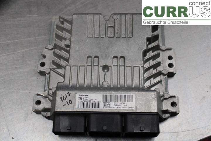 PEUGEOT 207 Motorens styreenhed (ECU) 9667155780 