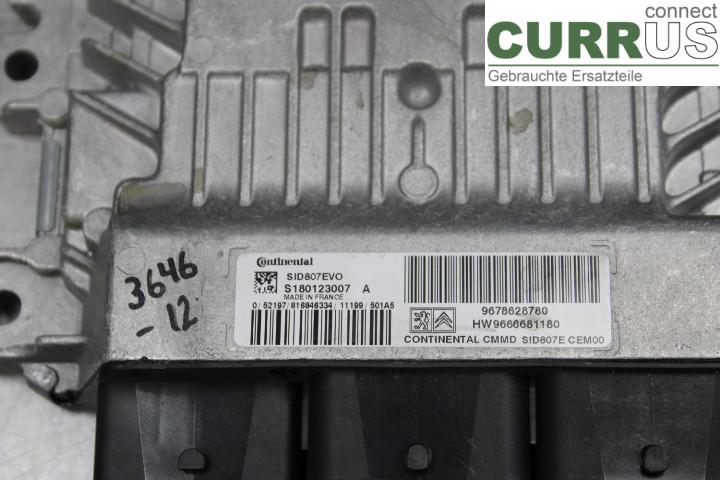 PEUGEOT 508  11-18 Engine Control Unit (ECU) 9678628780 