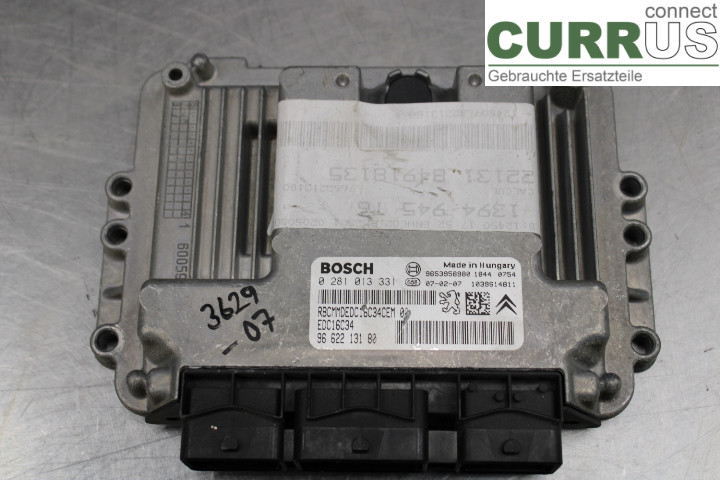 PEUGEOT 307     05-08 Engine Control Unit (ECU) 9662213180 