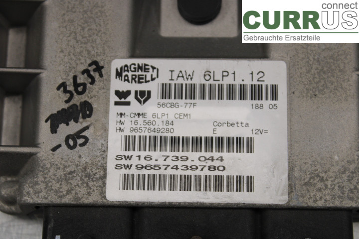 PEUGEOT 407 Motorens styreenhed (ECU) 9657439780 