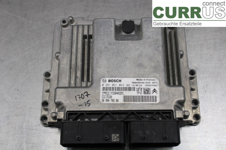 CITROEN BERLINGO  08-18 Engine Control Unit (ECU) 9809478580 