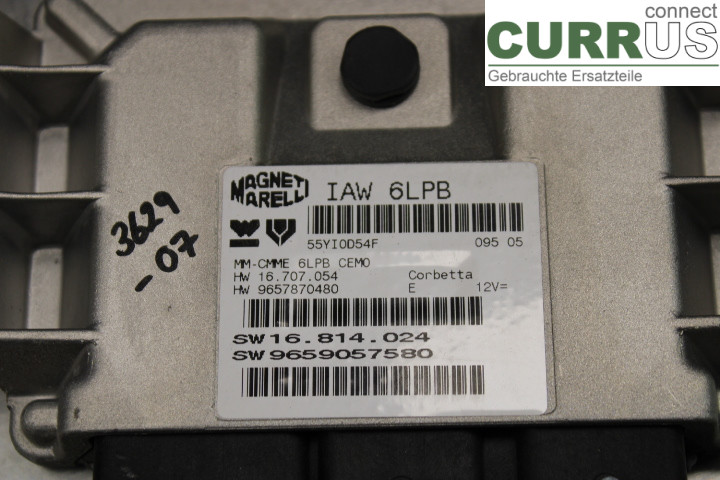 PEUGEOT 307     05-08 Engine Control Unit (ECU) 9659057580 